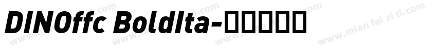 DINOffc BoldIta字体转换
